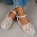 Women Summer New Canvas Wedge Casual Espadrilles Fashion Elegant Platform Woman Sandals_vogvips.com
