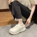 Plus Size Cotton Winter Water Nurse Chef Restaurant Work Sock Mouth Fleece-Lined Outdoor Warm Shoes_vogvips.com