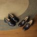 Single Shoes Women's Thick Heel Small Leather Shoes With Fleece To Keep Warm One Pedal Fluffy Shoes Loafers_vogvips.com