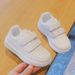 New Boys Sports Shoes White Girls Casual Board Shoes Soft Soled Baby Shoes_vogvips.com