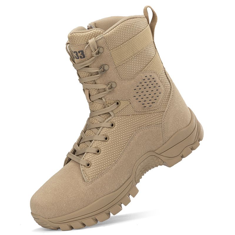 Military Boots, Men's Outdoor Field Boots, High Top Outdoor Flying Boots Men's Boots_vogvips.com