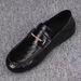 Men's 2025 New Spring Genuine Loafers Men's Business Casual Leather Shoes, One Foot Lazy Bean Trendy Shoes_vogvips.com