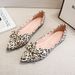 Ethnic Style Leopard Print Women's Unique Design Flat Pointed Toe Boat Large Size 41-43 Trendy Summer Shoes_vogvips.com