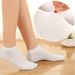 5 Pairs Breathable Mesh Ankle Unisex Summer Thin Boat Socks Soft Stretch Low Cut Casual Sports Solid Color_vogvips.com