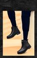 Men's Medium Tube Martin Boots, Irst Layer Large Size Trendy Men's Leather Boots, Thick Sole Heightening High-top Tooling Shoes_vogvips.com