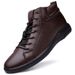 Casual High-top Shoes Velvet Large-size Shoes Martin Boots Men's Leather Shoes Men's Leather Boots_vogvips.com
