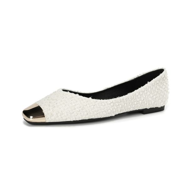 French Pointed Single Shoes Women's Flat-soled One-pedal Shallow-mouth Small Fragrant Wind Soft-soled Ladyshoes_vogvips.com
