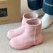 Niche Pink Boots For Women 2025 New Winter Thick-Soled Casual Fleece-Lined Warm Snow Cotton Non-Slip Shoes_vogvips.com