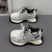 Women's White Sneakers 2026 Spring New Casual Student Versatile Thick-soled Height-increasing Sports Running Shoes_vogvips.com