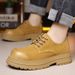 European Warm Series Men's Work Spring Autumn Surface Matte Large Toe Casual Leather Shoes British Style Height Increasing Thick Sole Low Top_vogvips.com