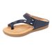 Summer Shoes New Flat Bottom Massage Clamp Foot And Slippers Large Size Toe Pulling Women's Sandals_vogvips.com
