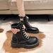 European Warm Series Martin Women 2025 Autumn New Pink Heart Thick Sole Short For Petite Students Sweet Cool Slim Boots_vogvips.com