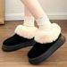 2025 New Winter Snow Boots For Women Thick Sole Fashion Versatile Comfortable Fleece Lined Thickened Non-Slip Student_vogvips.com