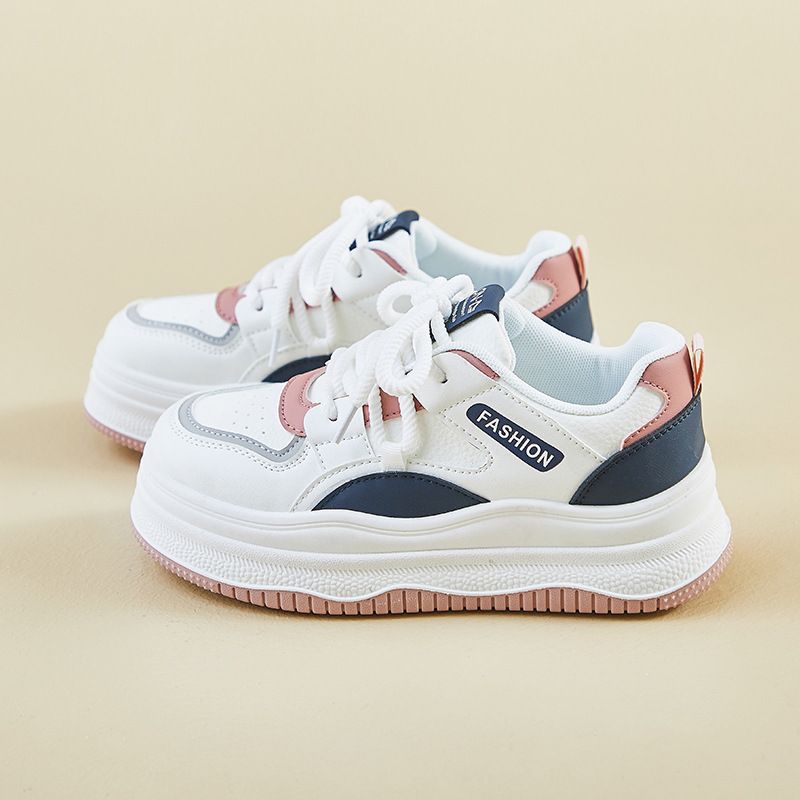Little White Shoes Female Student Platform Heightening Shoes Sports Board Shoes Casual Shoes_vogvips.com