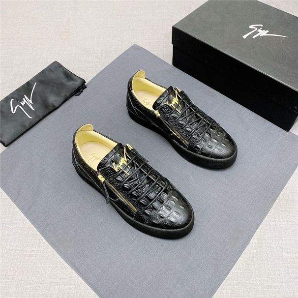 25 New High-Quality Flat Wear-Resistant GZ Lace-Up Men's Casual Sports Zipper Sneakers Trendy Shoes_vogvips.com