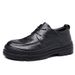 Spring Breathable Leather Thick Sole Square Toe High Heel British Style Youth Office Shoes Large Head Trendy Low Top_vogvips.com