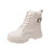 Martin British Style Ins Trend 2024 Autumn Winter New Knitted Short Stylish Belt Buckle Motorcycle Boots For Women_vogvips.com