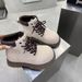Martin Thick Sole 2025 New Autumn Short Chunky Heel Lace-up Yellow Boots Women's Shoes_vogvips.com