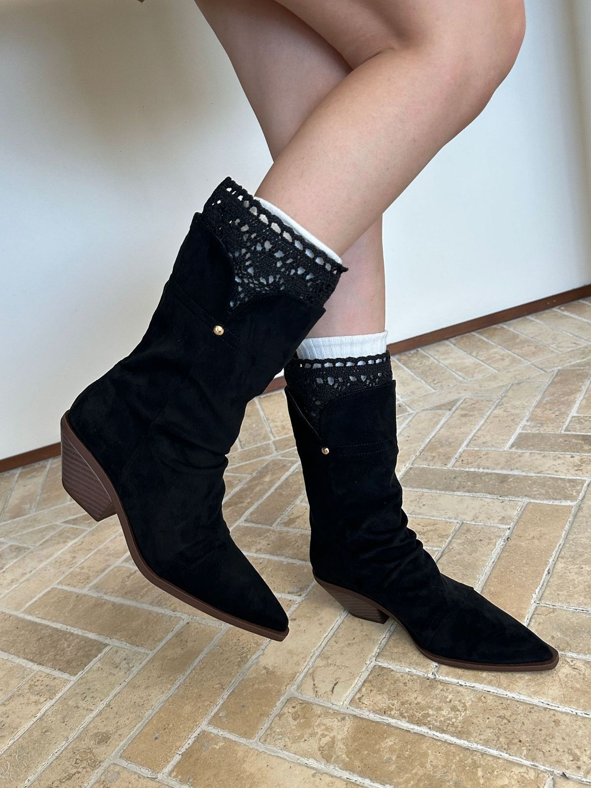 Wedge Heel Long For Women 2025 Autumn Winter New Pointed Toe Riding Lace Convertible Over-the-Knee High Boots_vogvips.com