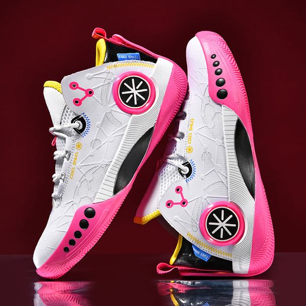 Basketball shoes male middle school students new autumn breathable student sports shoes boys actual combat shoes_vogvips.com