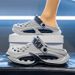 Men's Croc Shoes 2026 New Popular Summer Outdoor Non-Slip Thick-Soled Sports And Driving Dual-Purpose Beach Sandals_vogvips.com