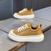 Men's 2025 Winter New Model, Leather Thick-Soled Height-Increasing Lace-Up Sneakers, Simple Stylish, Versatile,_vogvips.com
