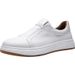 Leather Casual Men's Shoes With Round Toe, One Foot Fit, Sports Board British Business Breathable Driving Le Fu Shoes,_vogvips.com
