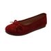 Gentle Ballet Ladyshoes Flat Shoes French Candy Soft Sole Silver New Chinese Red Single Shoes Autumn Small Fragrant Wind Women's Shoes_vogvips.com