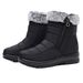 Women's Snow Winter Cotton Shoes Short Boots For Middle-aged Elderly, Fleece-lined And Thickened, Mom's Shoes, Large_vogvips.com