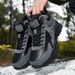 Men's Shoes Winter Outdoor Sports High Top Shoes, Thick Anti Slip Warm, Northeast Hiking And Mountaineering With Fleece_vogvips.com