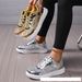 Cross-border Gold Sequin Trendy Fashion Sneakers Casual Sports Breathable Lightweight Outdoor Flat Shoes Dropshipping_vogvips.com