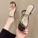 2025 Summer New Rhinestone Fairy Style Chunky Heel Two-Way Sandals Internet Celebrity Elegant Outdoor Crystal High Heels_vogvips.com