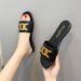 2025 New Internet-Famous Summer Outdoor Fashionable Genuine Leather Flat Chain Sandals Ins Trendy Women's Shoes_vogvips.com