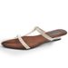 Fashion INS Trend Wedge Roman Women's Shoes Outdoor 2025 Summer Gold French Style Sandals High Heels_vogvips.com