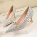 Women S Pumps Style Fashionable And Sexy Nightclub Slimming Stiletto High Heels Banquet Shallow Mouth Pointed Toe_vogvips.com