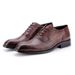 Euro Step Spring Brogue Carved Men's Business Formal Derby Lace-up Gentleman's Leather Shoes_vogvips.com