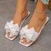 Flats Flat Casual Beach Slippers Summer Fashion Bow Tie Sandals Lightweight Outdoor Shoes For Slides Women_vogvips.com