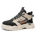 Men's High-Top Leather Work Boots – British Style Casual Hiking Boots With Anti-Slip Sole & Comfortable Fit_vogvips.com