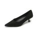 French Cat Heel Pointed Single Shoes Women's Stiletto Work Shoes Light Mouth Temperament High Heels Soft Sole_vogvips.com
