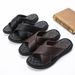 Cut Size Special Offer Genuine Leather Open Toothed Cool Slippers With Light And Soft Soles, Casual Men's Shoes_vogvips.com