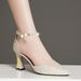 2025 Summer New Style One-Strap High-End Closed-Toe Sandals For Women And Girls Pointed Toe Commuter Thin Heel Sexy High_vogvips.com