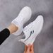 Women's shoes breathable flying woven casual shoes mesh shoes running shoes_vogvips.com
