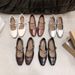 Women's Shoes Flat-bottomed Evening Wind Shallow Mouth Single Shoes Women's French Soft French Retro Mary Jane Women's Shoes_vogvips.com