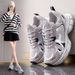 Ins Korean Version New Dad For Women 2025 Spring Student Sports Running Casual Shoes With Thick Sole Increased Bl703_vogvips.com