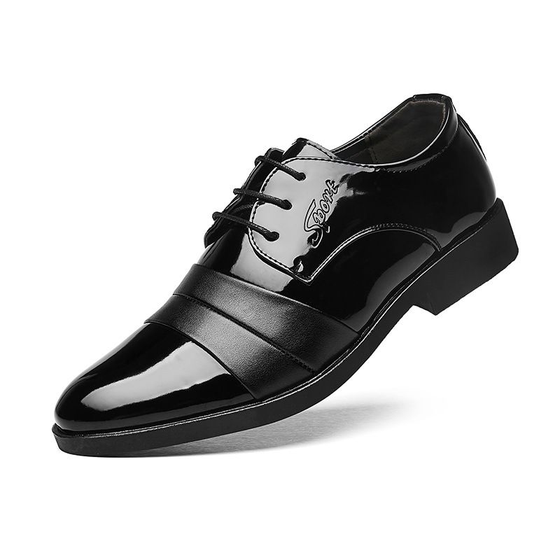 Men's Formal Dress Shoes - Pointed Toe PU Leather Business Office Shoes For Men With Breathable & Comfortable Design - Available In Extended Sizes_vogvips.com