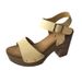 Spring/Summer New Women's High Heel One Line Sandals Style Thick Sole Simple_vogvips.com