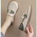 Flat-soled Single Shoes Women's Casual Thick-soled Shallow-mouth Pregnant Women Soft-soled One-pedal Loafers_vogvips.com