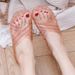 Jelly Women's Bathroom Old Style One-Word Rubber Plastic Non-Smelly Flat Crystal Sandals Non-Slip Home Shoes Beach_vogvips.com