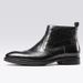 Men's Genuine Leather Martin Boots High Top Zip up Fleece Lined Ankle Shoes Business Casual Chelsea Style 2025 New_vogvips.com