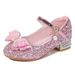 2026 Spring Autumn Princess And Leather Soft Sole Little Girls' High Heels Children's Crystal Single Shoes For Young Gir_vogvips.com